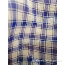 Cationic polyester chiffon check fabric